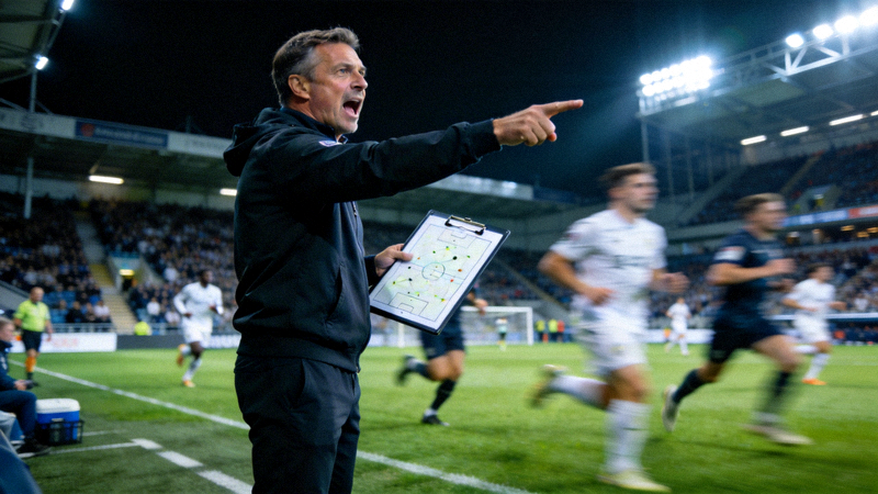 世界杯深度报道配图 - 教练在场边指挥战术